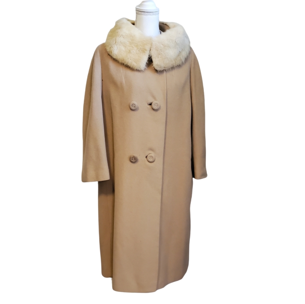 Vintage Fleurisse So Conia 100% Cashmere Driving Coat